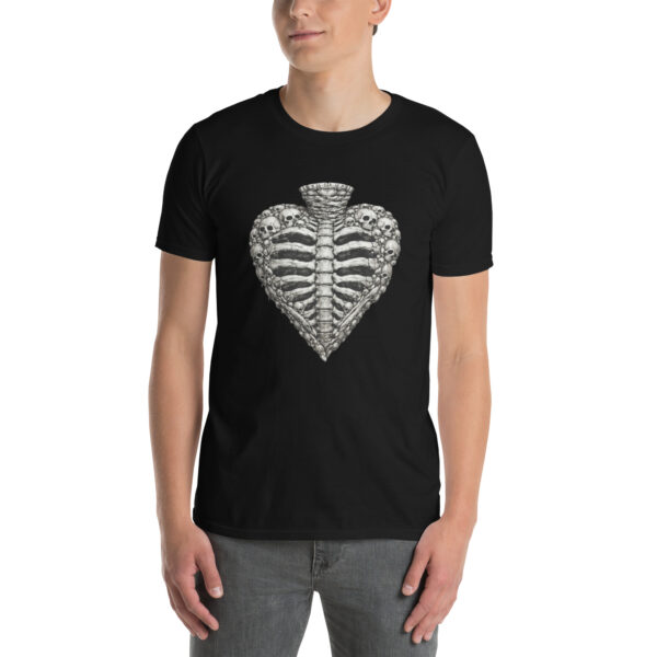 unisex-basic-softstyle-t-shirt-black-front-69a35d37ccb11.jpg Sacred Heart Reliquary Unisex T-Shirt