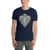 unisex-basic-softstyle-t-shirt-navy-front-69a35d37d39c6.jpg Sacred Heart Reliquary Unisex T-Shirt