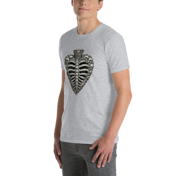 unisex-basic-softstyle-t-shirt-sport-grey-left-front-69a35d3829b97.jpg Sacred Heart Reliquary Unisex T-Shirt