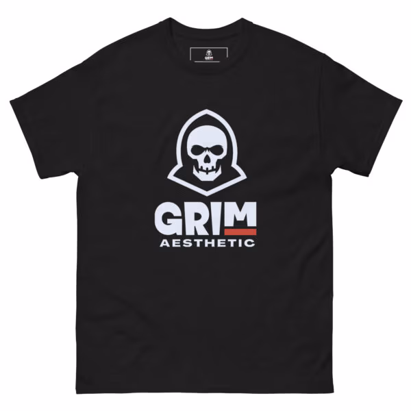 unisex-classic-tee-black-front-6a4eac0bbe4cc-1.jpg Grim Aesthetic 100% Cotton Tee