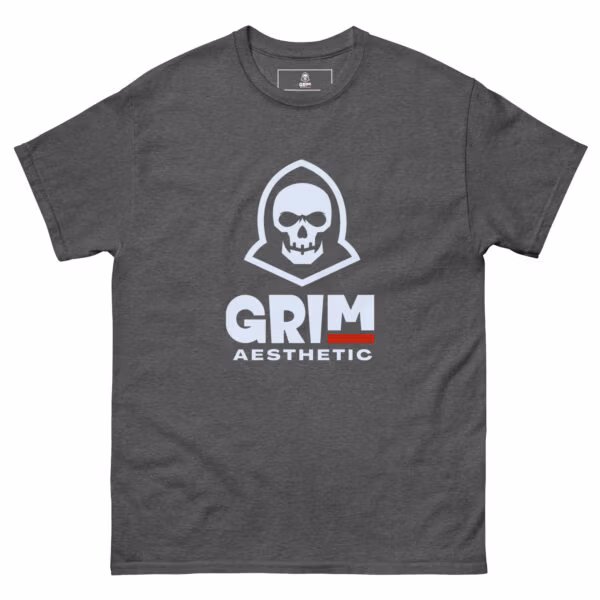 unisex-classic-tee-dark-heather-front-6a4eac0bbf23c-1.jpg Grim Aesthetic 100% Cotton Tee