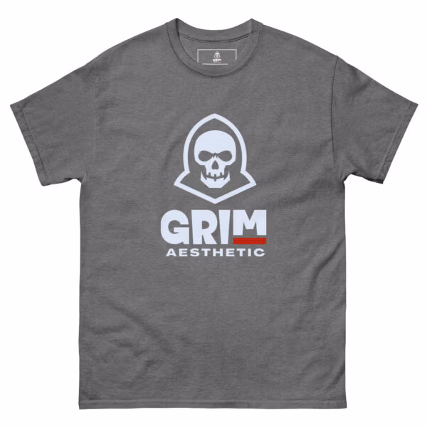 unisex-classic-tee-graphite-heather-front-6a4eac0bc6617-1.jpg Grim Aesthetic 100% Cotton Tee