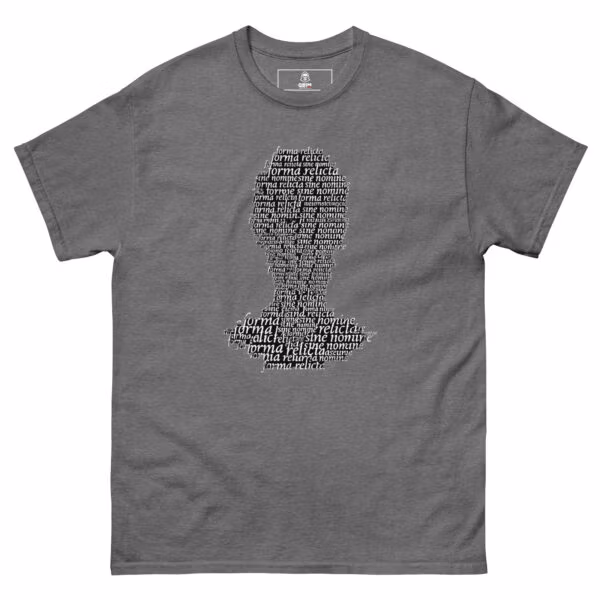 unisex-classic-tee-graphite-heather-front-6a5147cd63393.jpg Sine Nomine 100% Cotton Tee