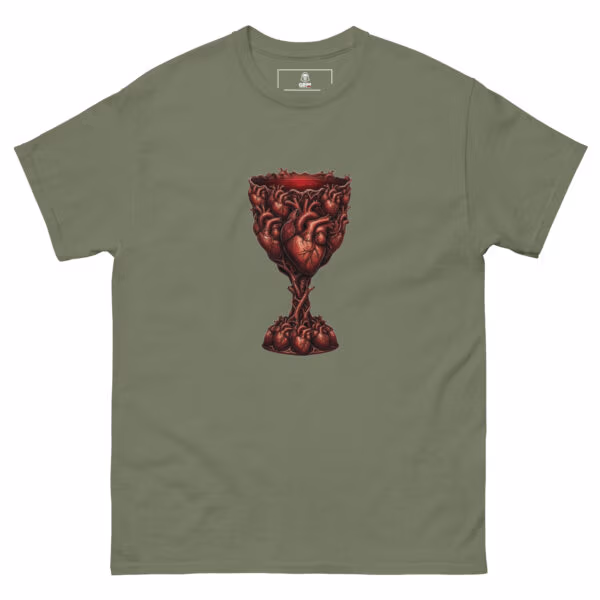 unisex-classic-tee-military-green-front-6a52a5daccf19.jpg The Last Communion 100% Cotton Tee