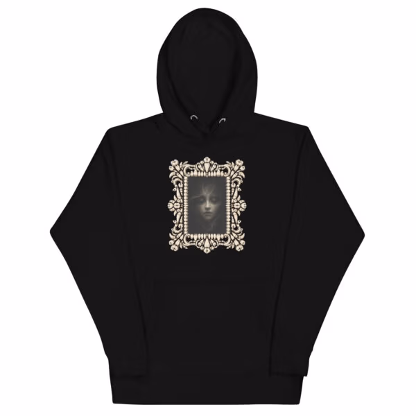 unisex-premium-pullover-hoodie-black-front-6a8fb35917969.jpg Portrait of Absence Hoodie